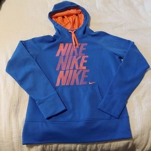 Blue & Coral Nike Hoodie